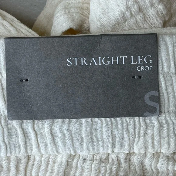 SOFT SURROUNDINGS NWT BEACH BOUND PULL ON GAUZE CROP PANTS ECRU Size Large - Picture 8 of 15